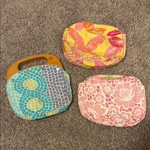 Lilly Pulitzer vintage Bermuda bag with 3 reversible covers